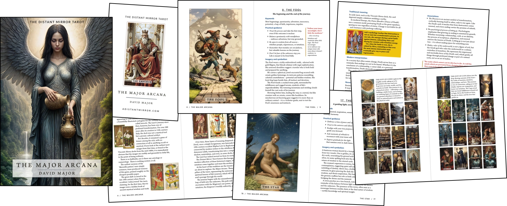 The Distant Mirror guide to the major arcana - sample pages
