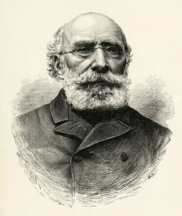 Professor Antoine Bechamp - restored etching